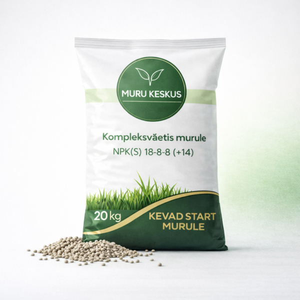 Kiiretoimeline muruväetis NPK 18-8-8 (+14) – kevadine muruväetis